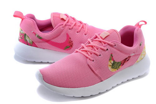 Nike Roshe Run Womens Floral Pink White Online